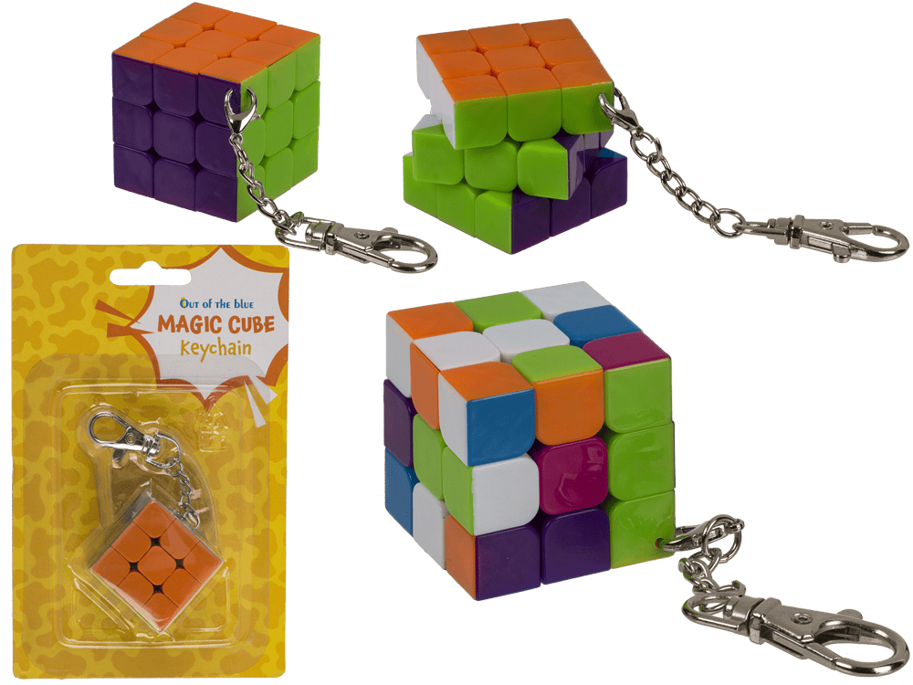 Magic Cube with carabiner hook,