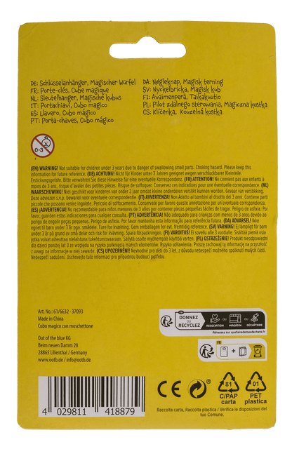 Magic Cube with carabiner hook,