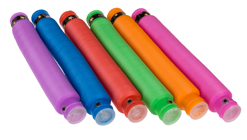 Fidget Pop Tube with LED, approx. 20 cm,