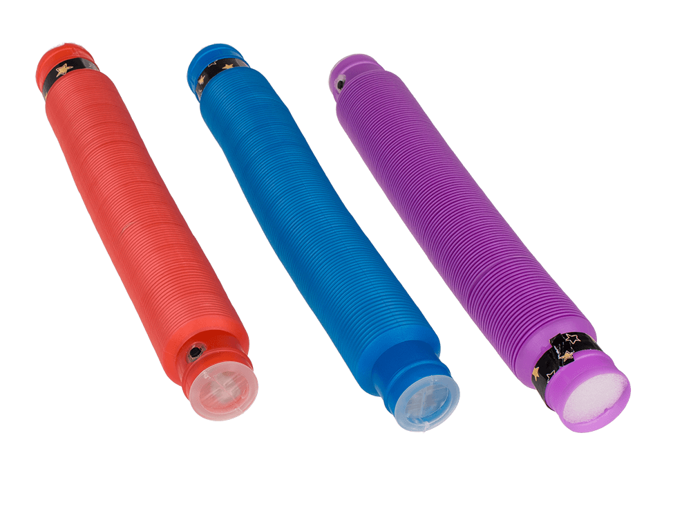 Fidget Pop Tube with LED, approx. 20 cm,