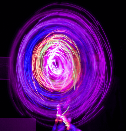 Fidget Pop Tube with LED, approx. 20 cm,