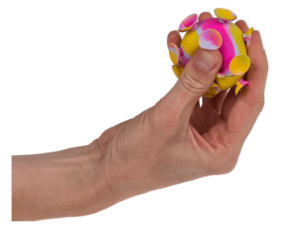 Squeeze anti stress ball, Magic Suction,