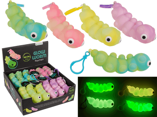 Key chain, Glow Worm, Glow in the Dark,