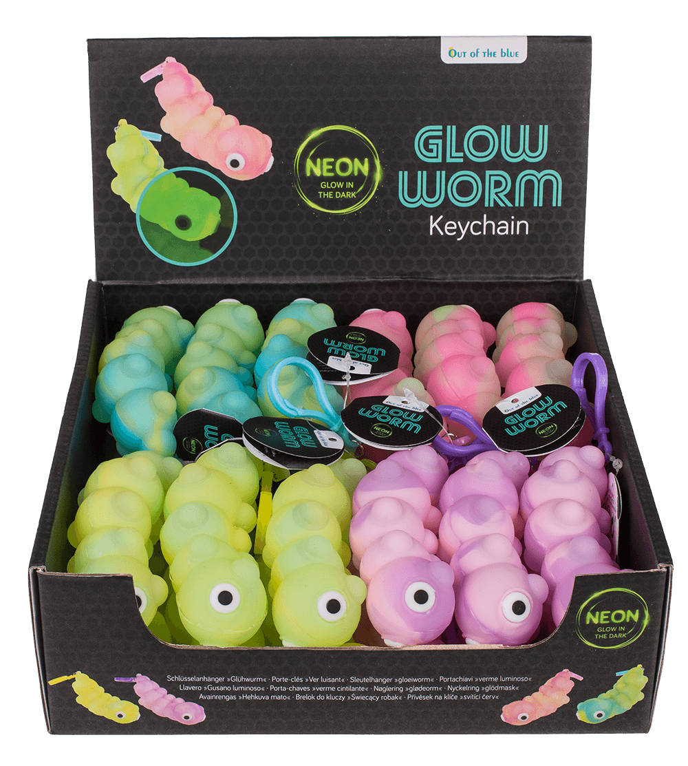 Key chain, Glow Worm, Glow in the Dark,