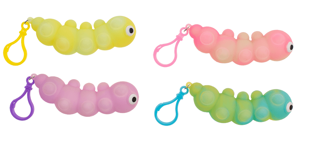 Key chain, Glow Worm, Glow in the Dark,