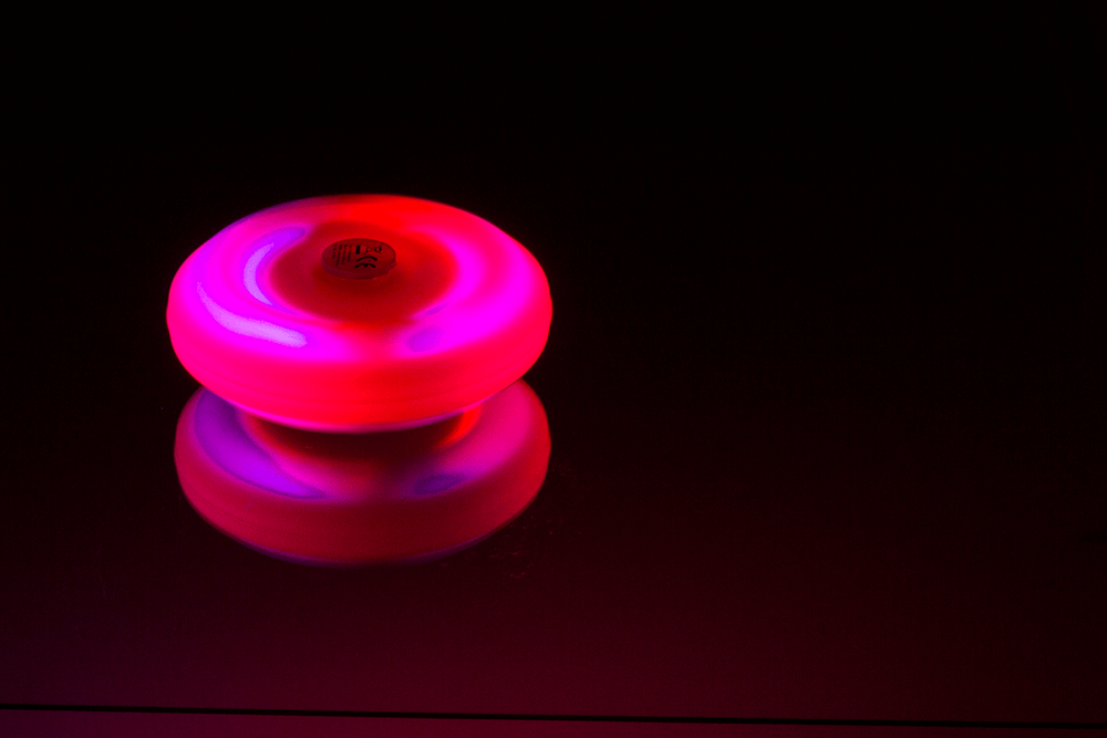 Ufo Popper Spinner, with LED (incl. batteries)