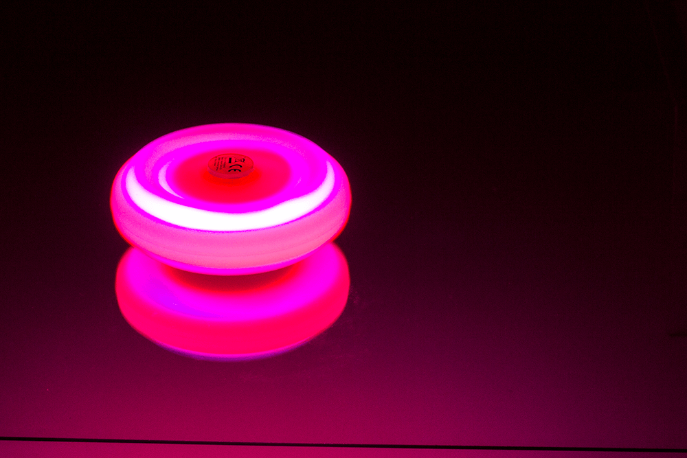 Ufo Popper Spinner, with LED (incl. batteries)