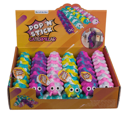 Fidget Pop N' Stick Toy, Caterpillar,
