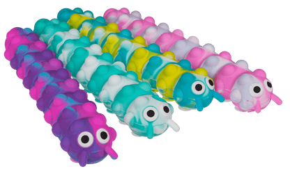 Fidget Pop N' Stick Toy, Caterpillar,