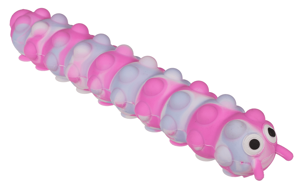Fidget Pop N' Stick Toy, Caterpillar,