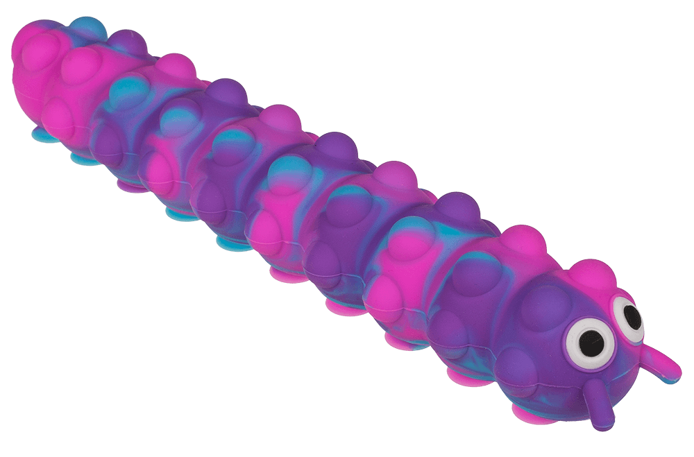 Fidget Pop N' Stick Toy, Caterpillar,
