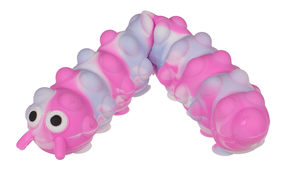 Fidget Pop N' Stick Toy, Caterpillar,