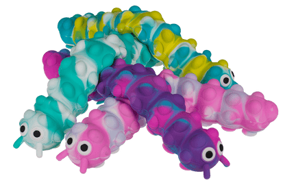 Fidget Pop N' Stick Toy, Caterpillar,