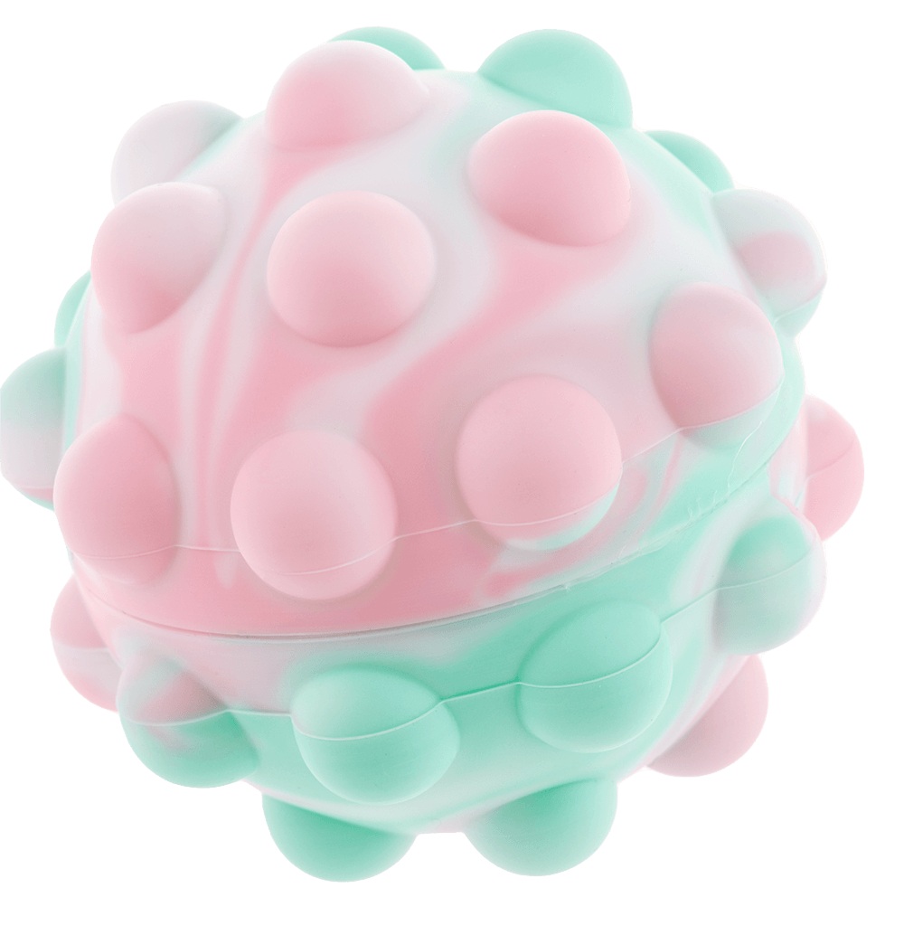 Fidget Pop Ball, Rainbow; D. ca. 7 cm,