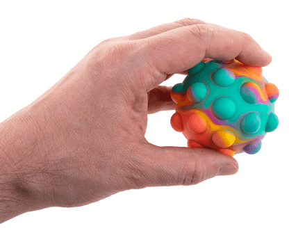 Fidget Pop Ball, Rainbow; D. ca. 7 cm,