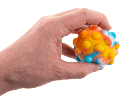 Fidget Pop Ball, Rainbow; D. ca. 7 cm,