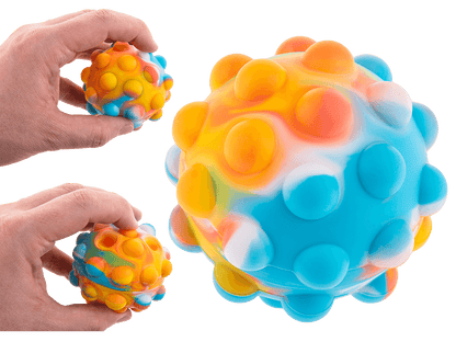Fidget Pop Ball, Rainbow; D. ca. 7 cm,
