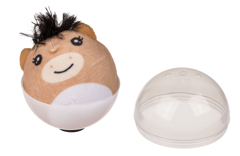 Reversible Plush Animals in Capsule,