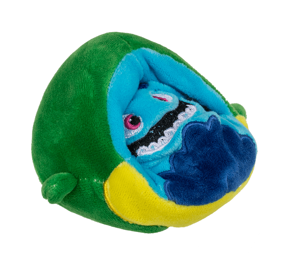 Reversible Animals with carabiner, ca. 9 cm,