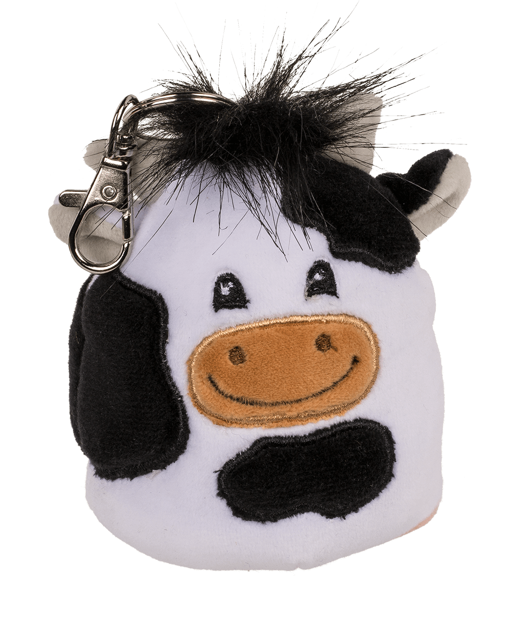 Reversible Animals with carabiner, ca. 9 cm,