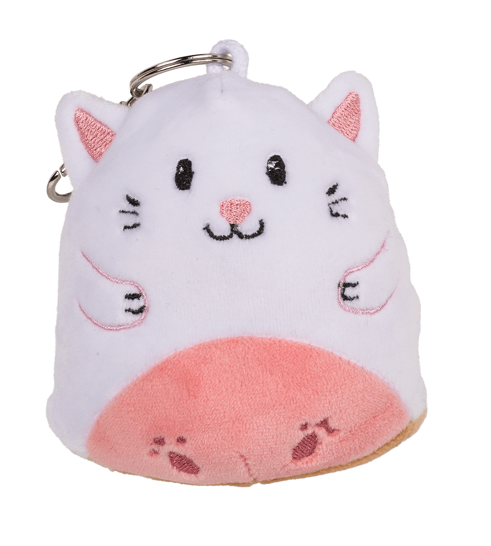 Reversible Animals with carabiner, ca. 9 cm,