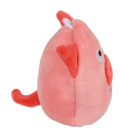 Reversible Animals with carabiner, ca. 9 cm,