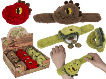 Snapband with plush zipper push,