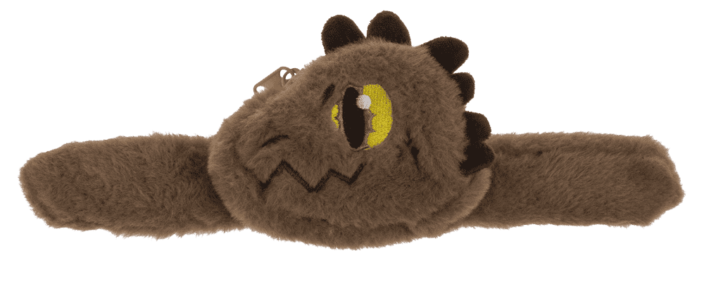 Snapband with plush zipper push,