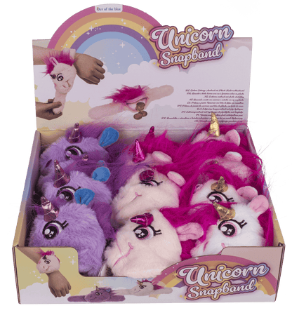 Snapband with plush zipper push,