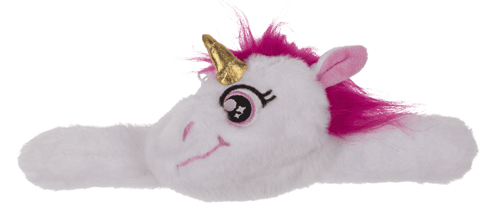 Snapband with plush zipper push,