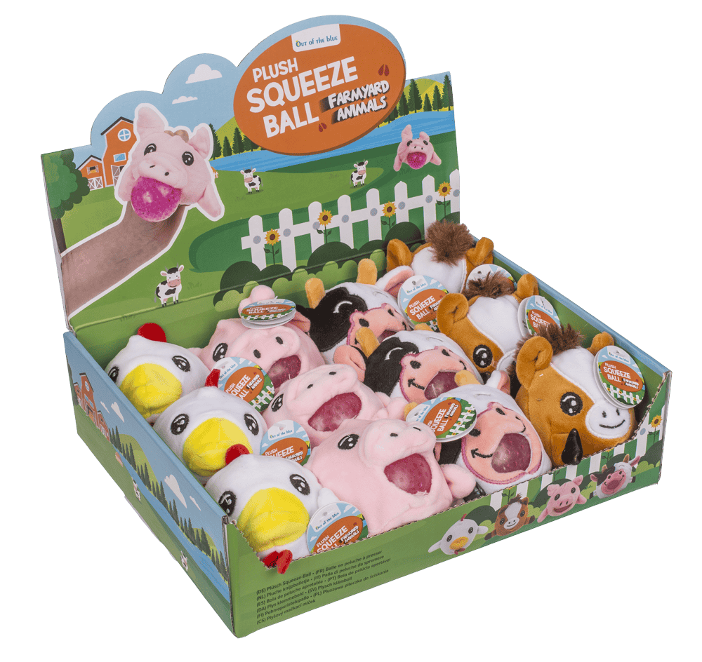 Plush Squeeze Ball, Farmyard Animals,