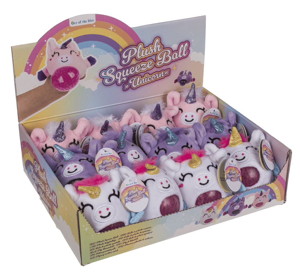 Plush Squeeze Ball, Unicorn,