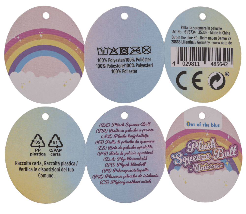 Plush Squeeze Ball, Unicorn,