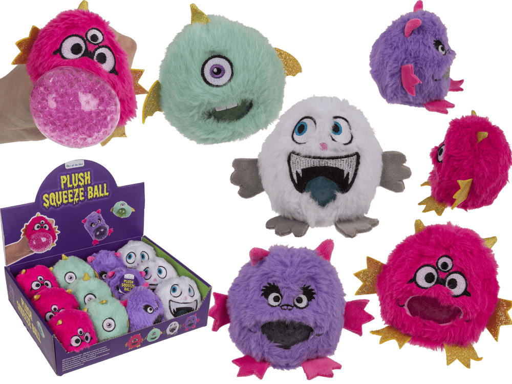 Plush Squeeze Ball, Monster,