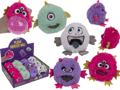 Plush Squeeze Ball, Monster,