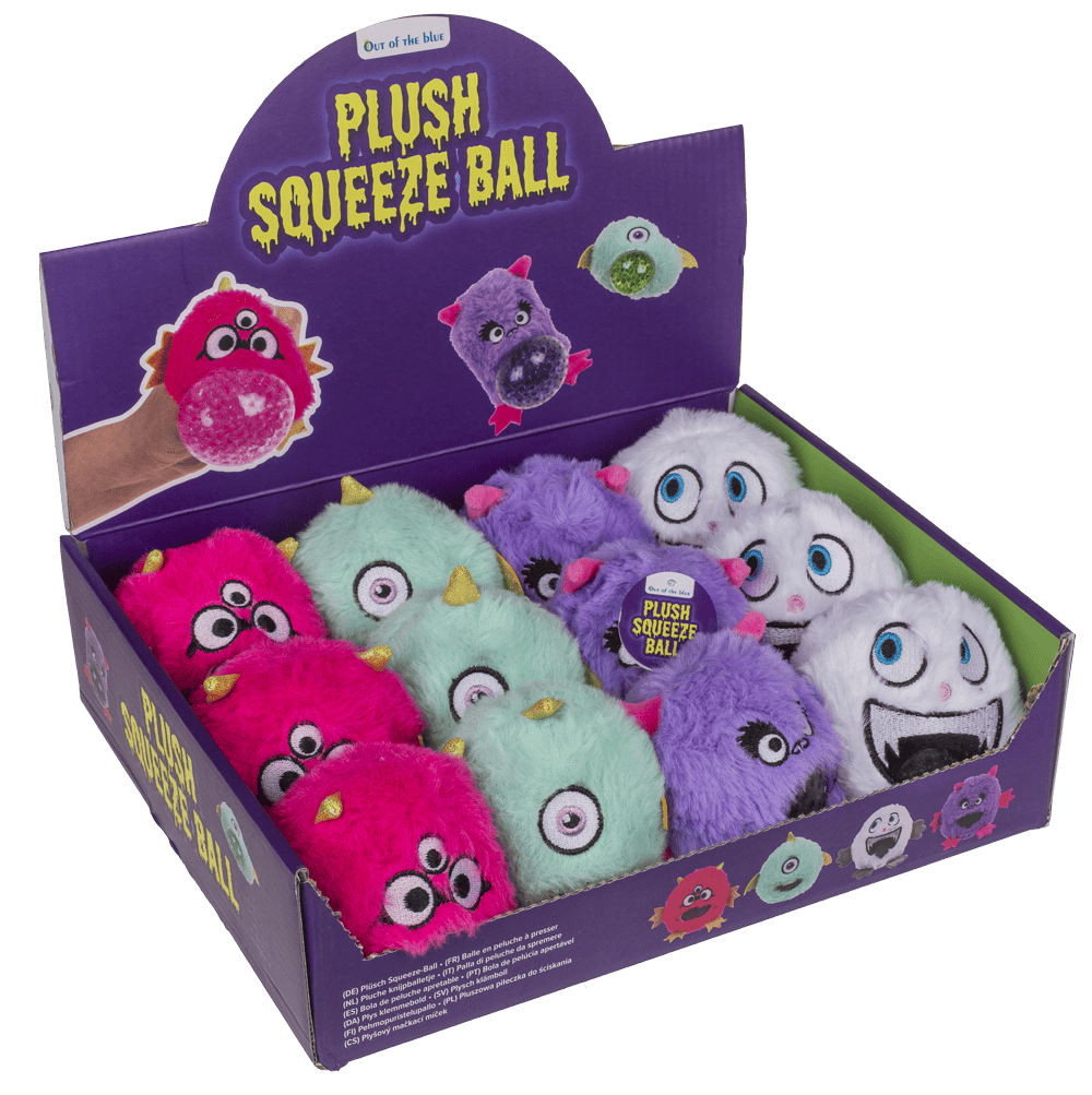 Plush Squeeze Ball, Monster,