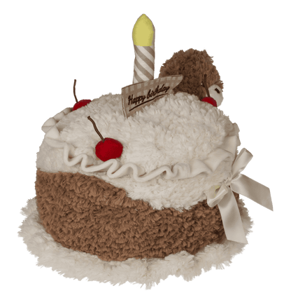 Gâteau et ours, Happy Birthday, en peluche