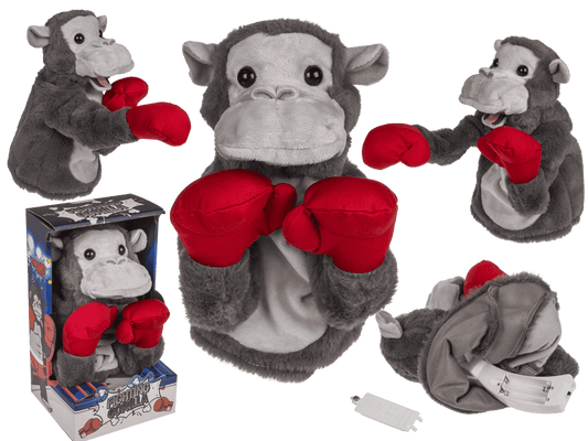Plush Fighting Gorilla, 22 x 13 cm,