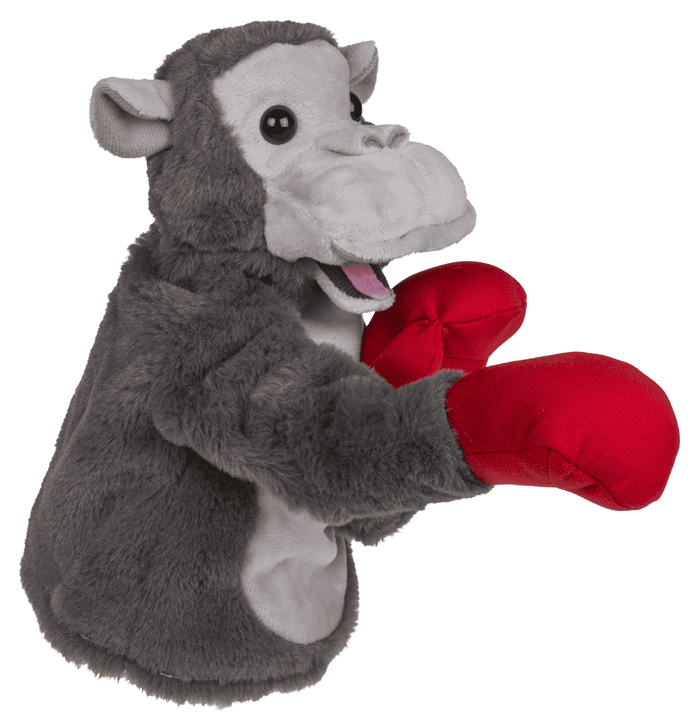 Plush Fighting Gorilla, 22 x 13 cm,