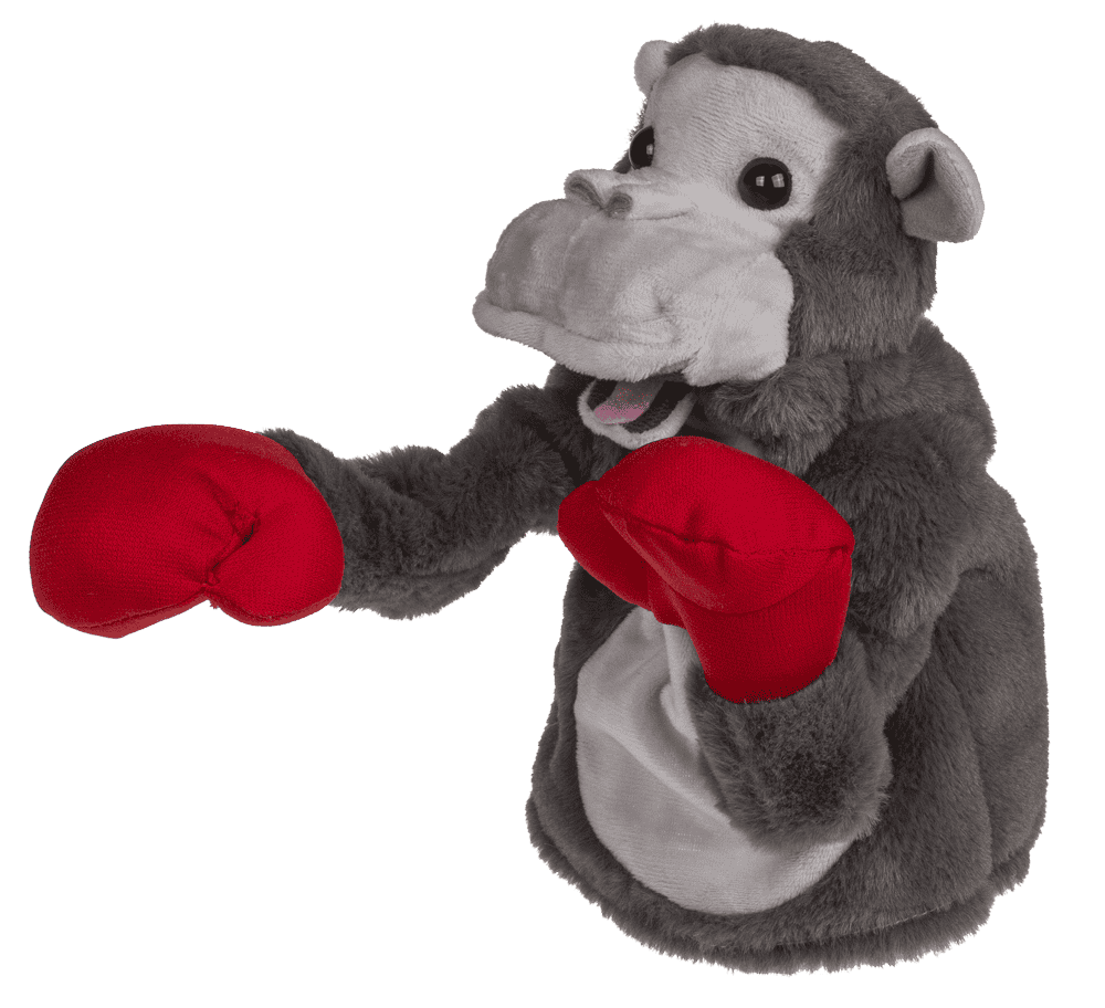 Plush Fighting Gorilla, 22 x 13 cm,
