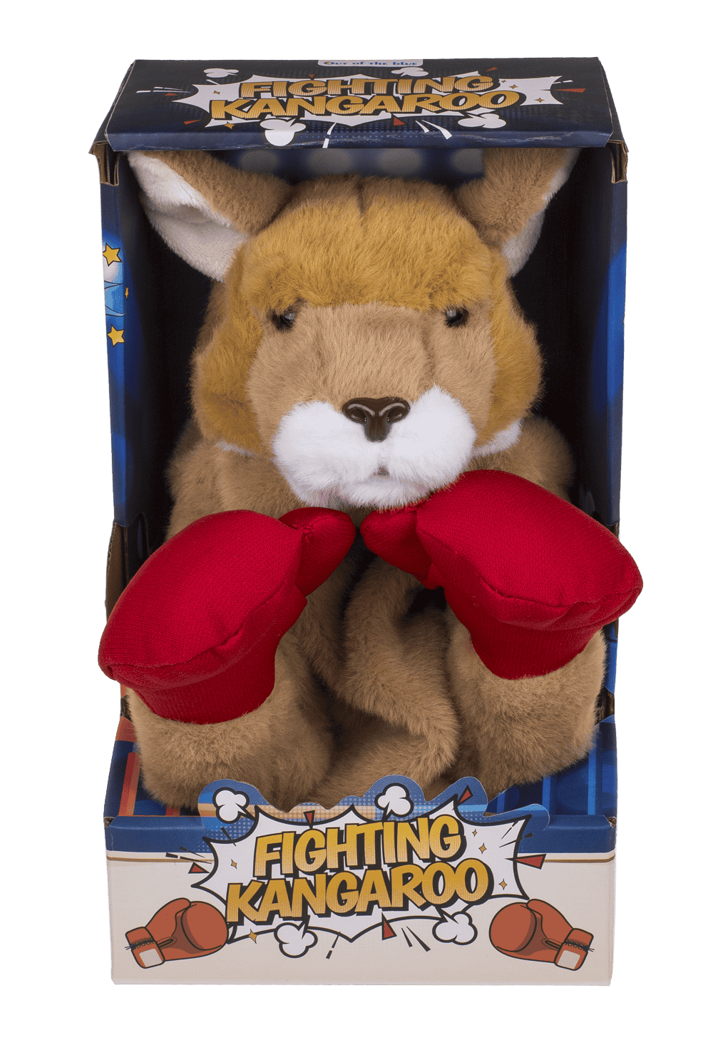 Plush Fighting Kangaroo, 19 x 12 cm,