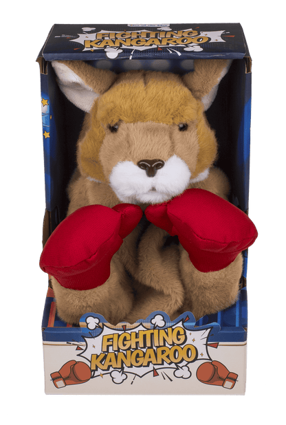 Plush Fighting Kangaroo, 19 x 12 cm,