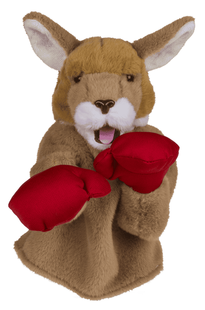 Plush Fighting Kangaroo, 19 x 12 cm,