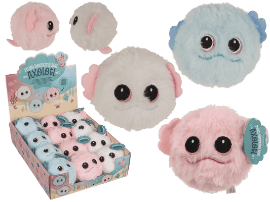 Plush bouncing ball Axolotl,