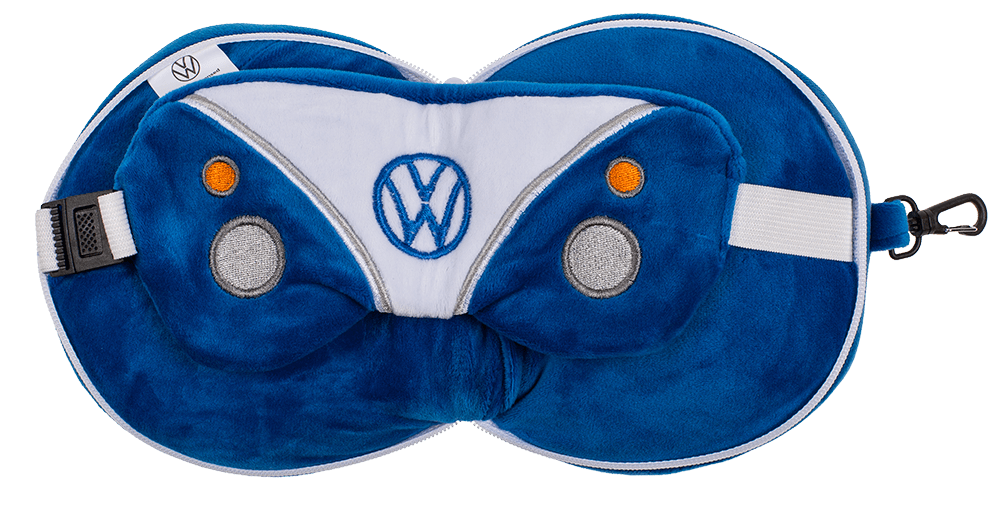 Kids Plush travel pillow with eye mask,