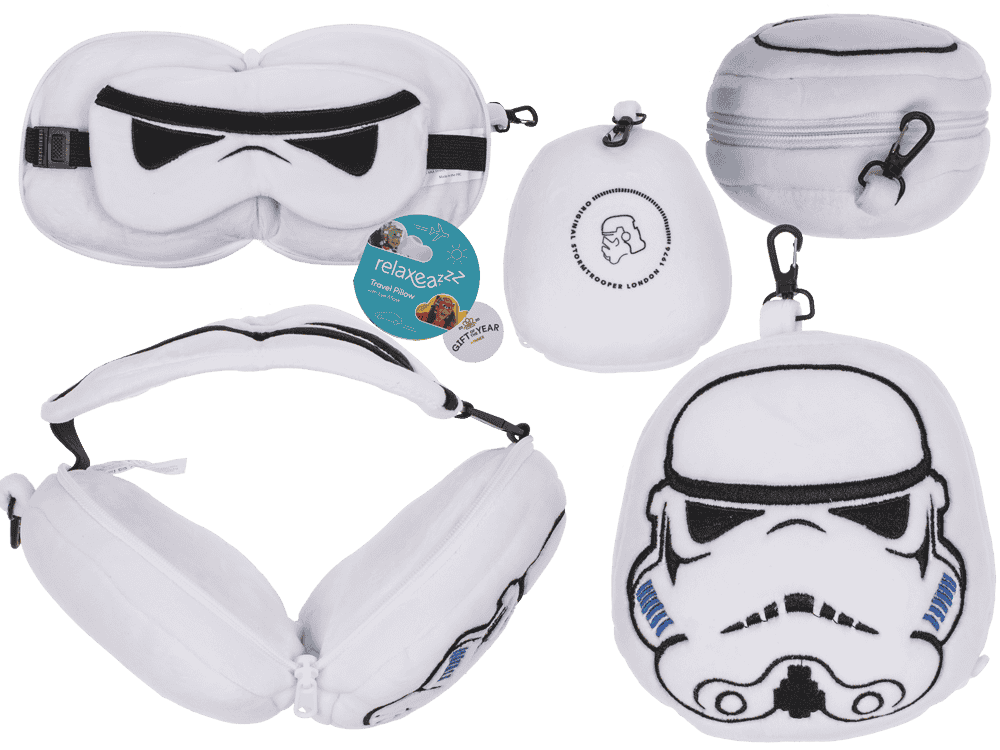 Kids Plush travel pillow with eye mask,