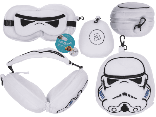 Kids Plush travel pillow with eye mask,