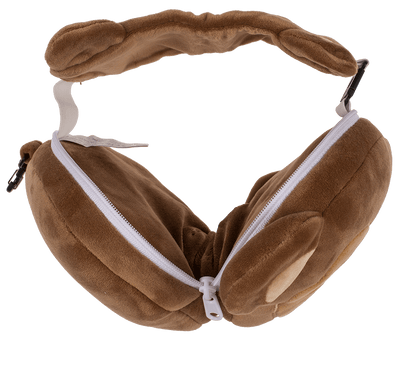 Kids Plush travel pillow with eye mask,