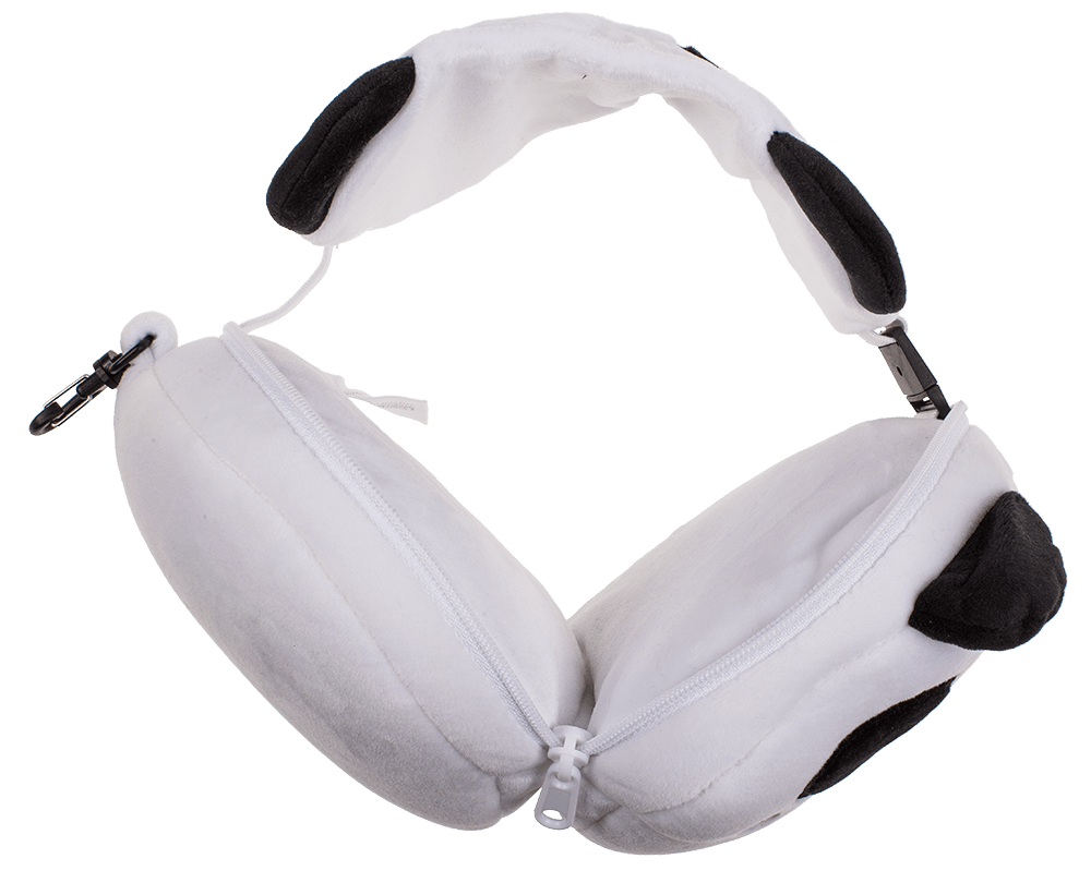 Kids Plush travel pillow with eye mask, Panda,