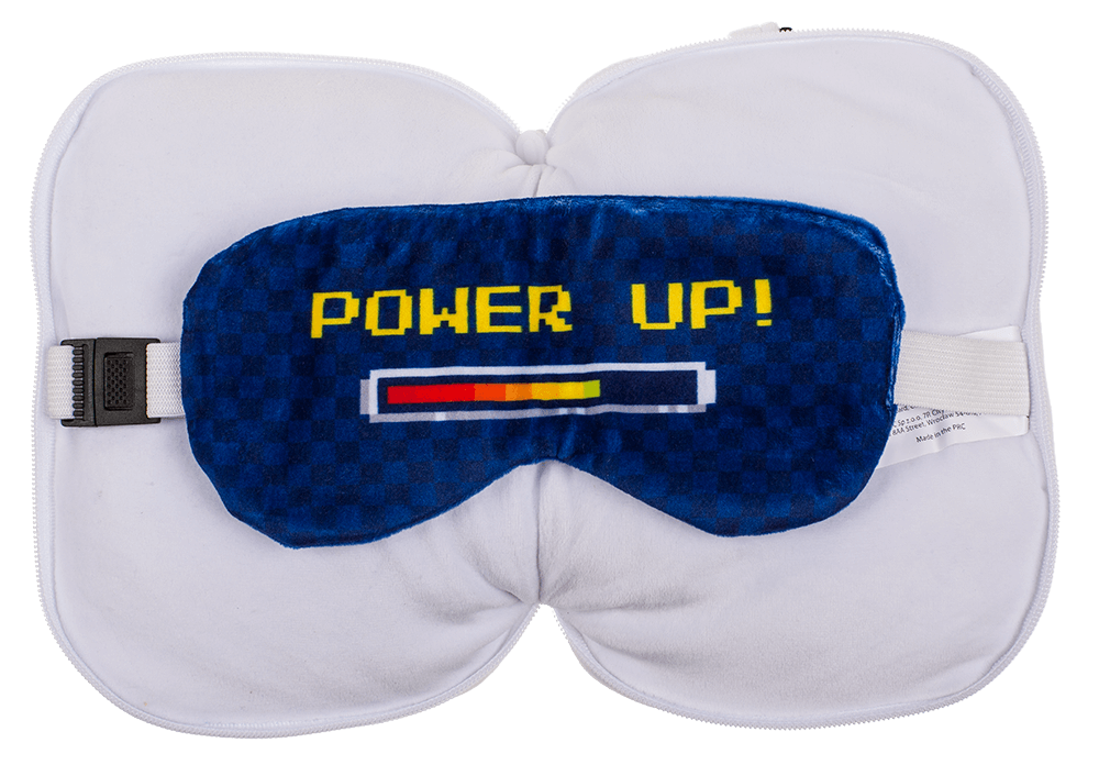 Kids Plush travel pillow with eye mask,